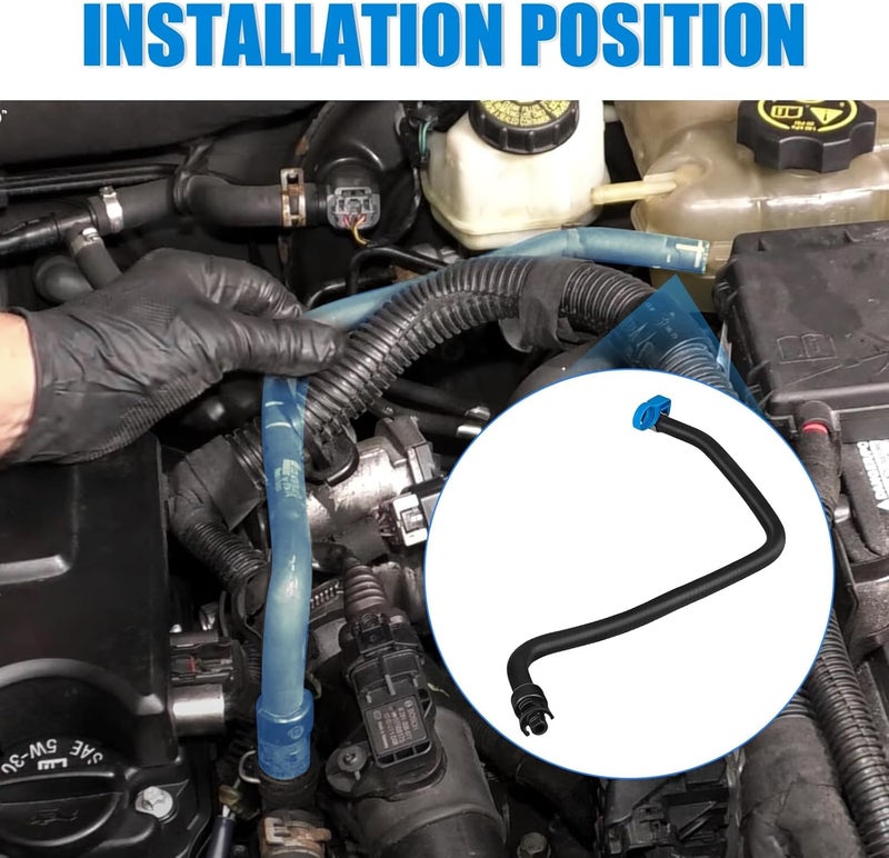 AUTOBABA Engine Coolant Inlet Hose for Radiator Upper Inlet Coolant Hose Compatible with 2011-2015 Chevrolet Cruze 1.4L, 2016 Chevy Cruze Limited Replace for 13251447 13408385 - Image 5